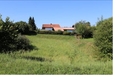 Grundstücksansicht Baugrundstück, Eggstätt, Chiemsee, Chiemgau, großzügiges Grundstück, Alpen, Berge, Hartsee,